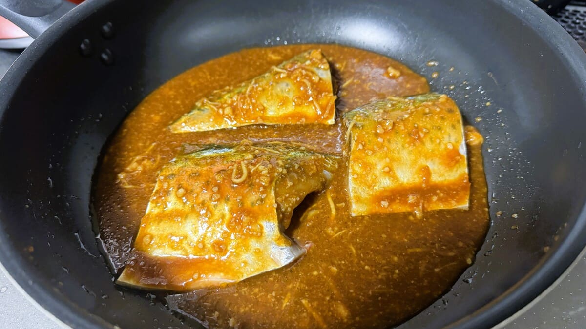 鯖の味噌煮のレシピ